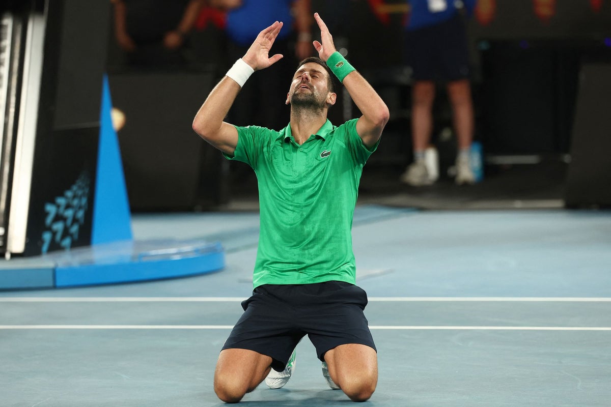 Novak Djokovic v Jannik Sinner live: Australian Open latest score updates as Carlos Alcaraz awaits after record semi-final