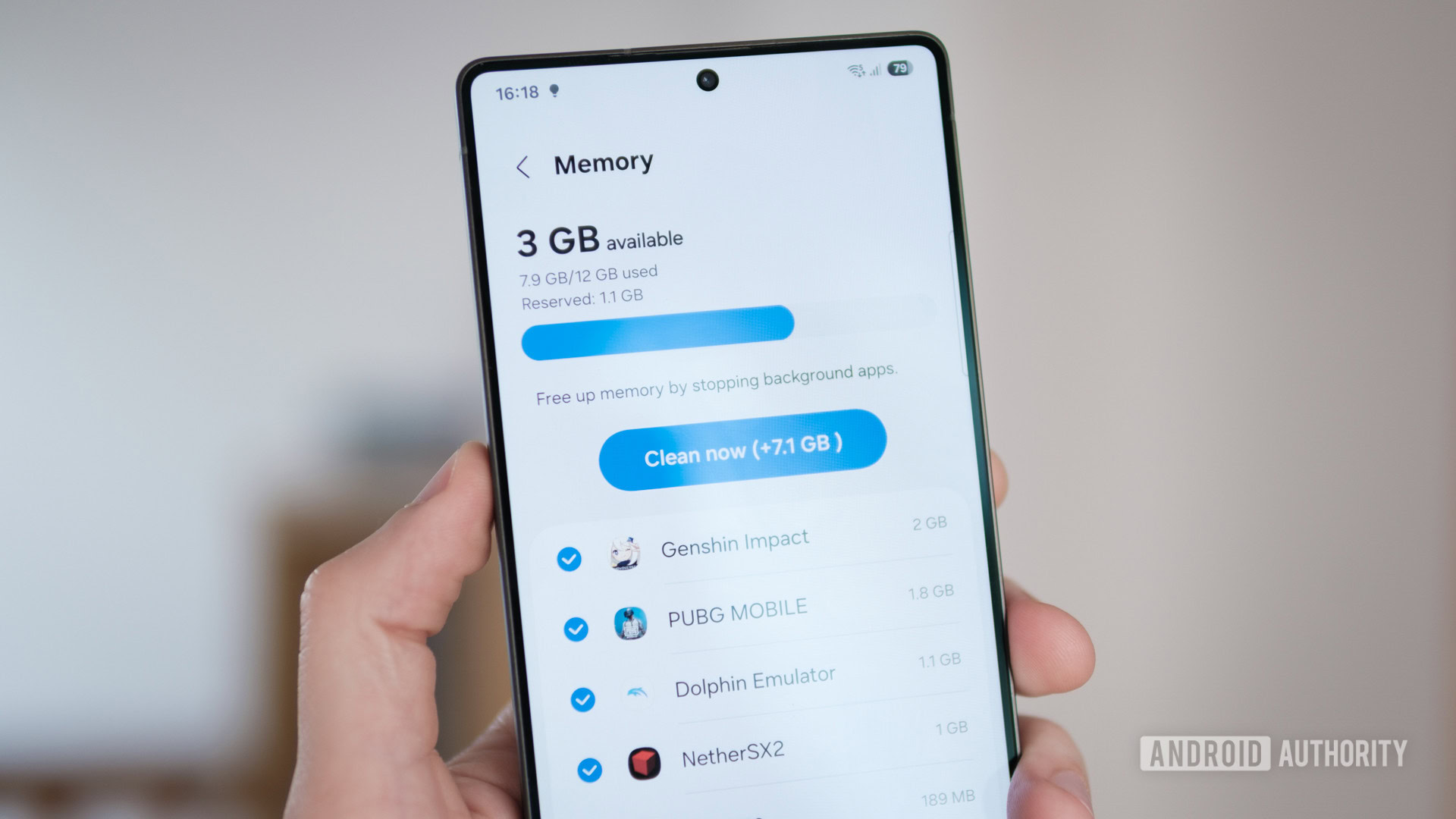 Samsung Galaxy S25 Ultra RAM use