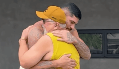 Video: UFC champ Alex Pereira brings father to tears over gift