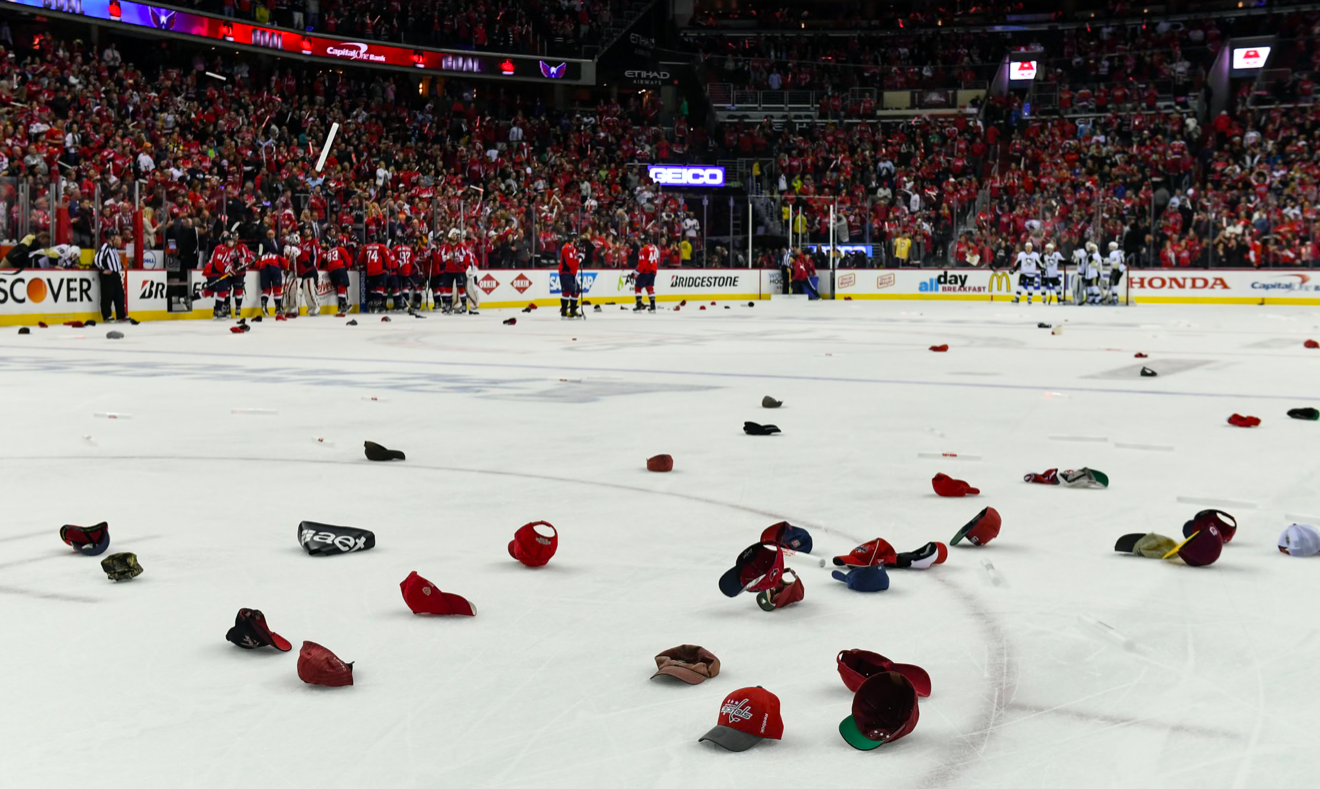 Hats on ice following a hat trick
