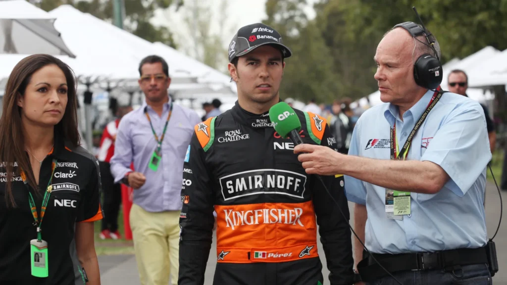 Peter Windsor [pictured interviewing Sergio Perez, 2015] has opined that the Mexican's comments are "nonsense"