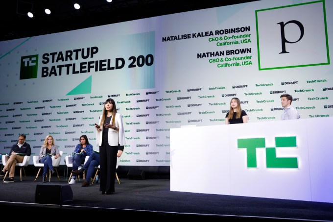 TechCrunch Disrupt startup Battlefield presentation