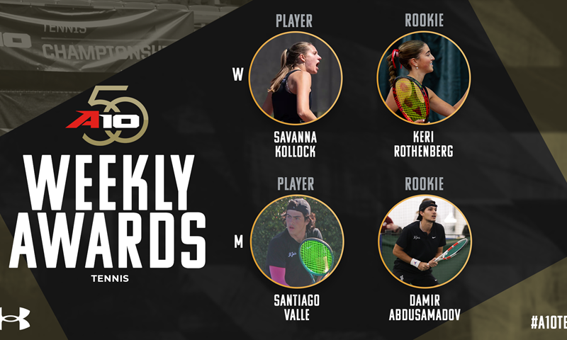 SJU Sweeps Under Armour Men’s Tennis Weekly Awards; Davidson Takes Both Women’s Accolades