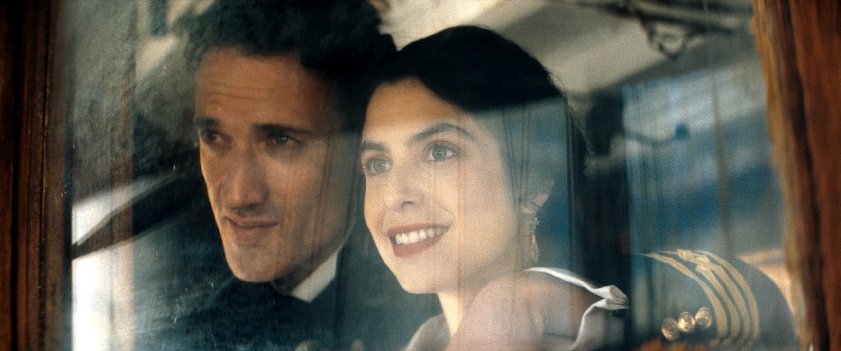Andreas Konstantinou and Fotini Peluso in a scene from The Great Chimera series.