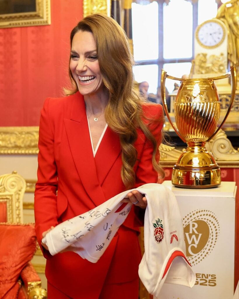 The Princess of Wales at the Red Roses reception at Windsor Castle