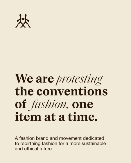 branding for fashion brand Walking Protest