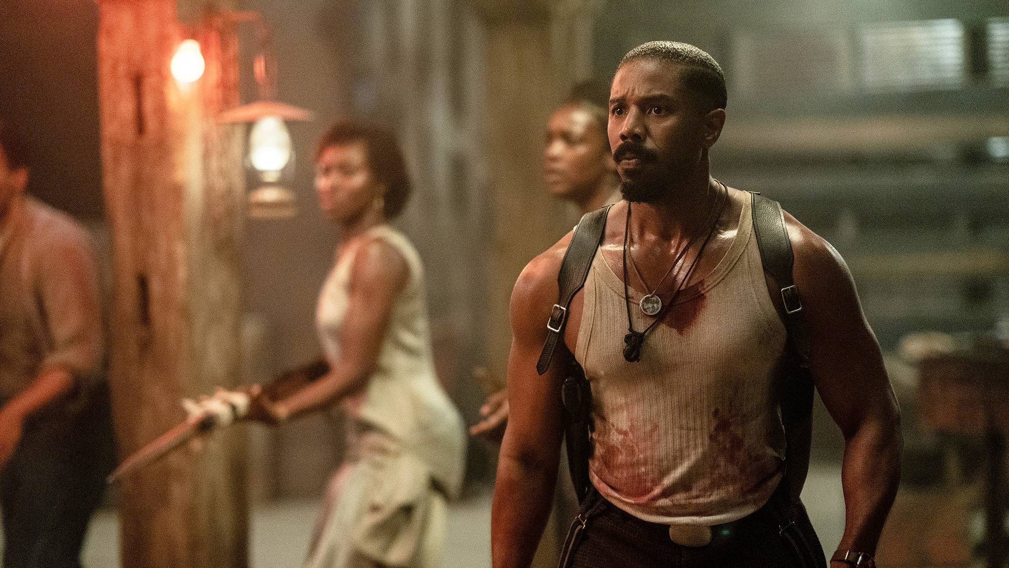 Michael B. Jordan as Smoke in "Sinners" movie