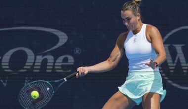 Aryna Sabalenka in action ahead of the US Open.