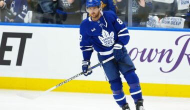 Leafs’ William Nylander leaves game against Golden Knights with lower-body injury