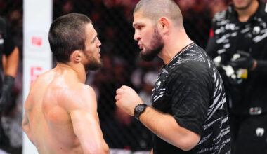 Umar Nurmagomedov speaks to Khabib at UFC 321