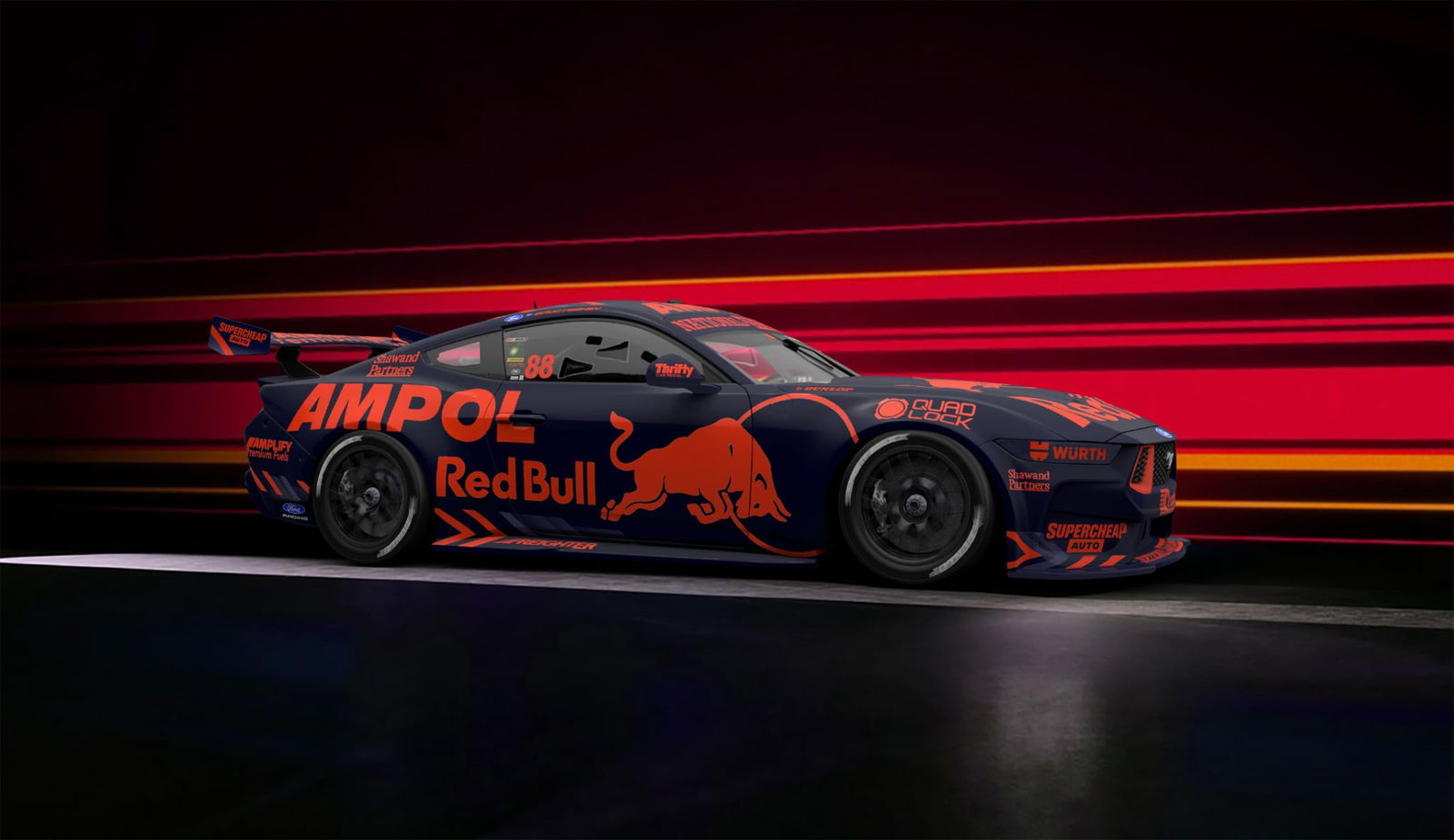 All angles of F1-inspired Red Bull Supercars livery