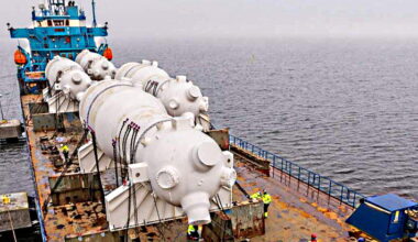 German steam generators arrive in Sweden for recycling