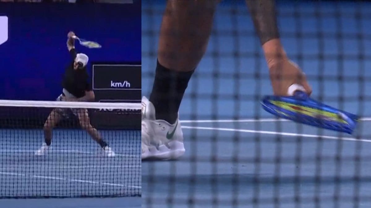 Nick Kyrgios Smashes Racquet After AO 1 Point Slam Defeat To Joanna Garland | Watch | Tennis News