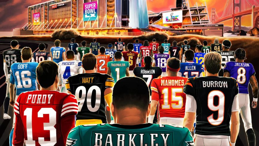 super bowl lx nfl graphic...