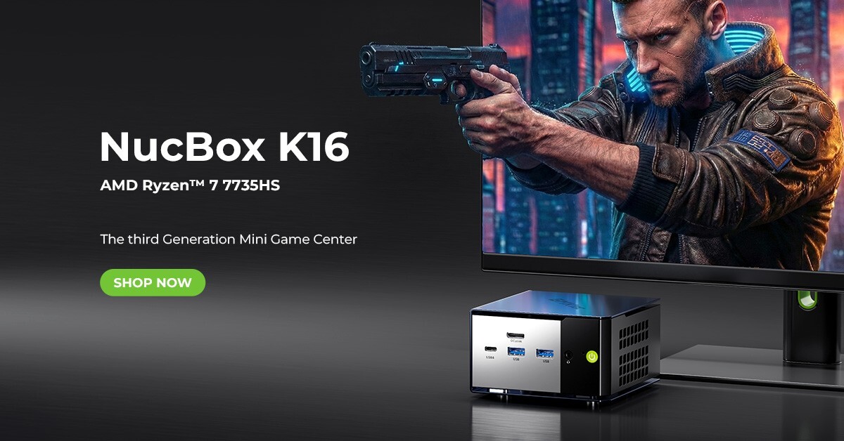 GMKtec Launches NucBox K16 Mini PC with AMD Ryzen 7 7735HS and OCuLink Expansion