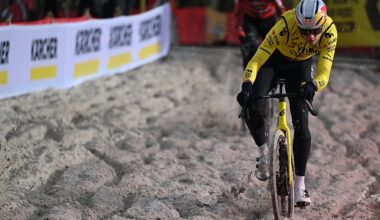 Belgian Wout van Aert pictured ahead of the men's elite race of the Zilvermeercross cyclocross cycling event in Mol, stage 5/7 in the Exact Cross competition, on Friday 02 January 2026.BELGA PHOTO LUC CLAESSEN (Photo by LUC CLAESSEN / BELGA MAG / Belga via AFP)