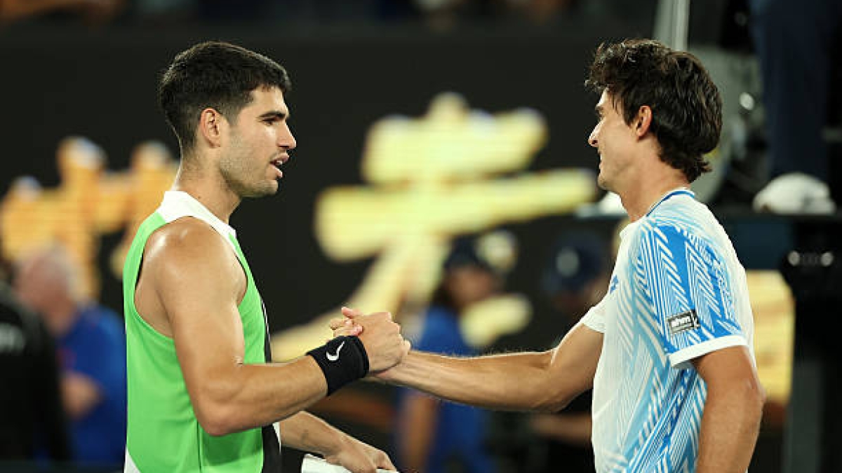 Walton surrenders to Alcaraz: "He is a tennis player different from the rest, it has been very fun to play with him." Photo: Getty Images