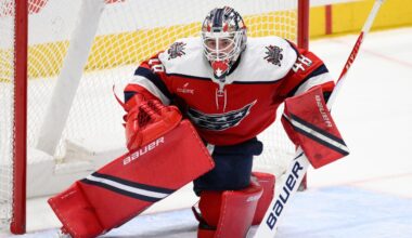 Capitals' Logan Thompson dealing with injury ahead of Olympics