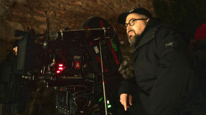 Director Robert Eggers on the set of "Nosferatu" (2024)