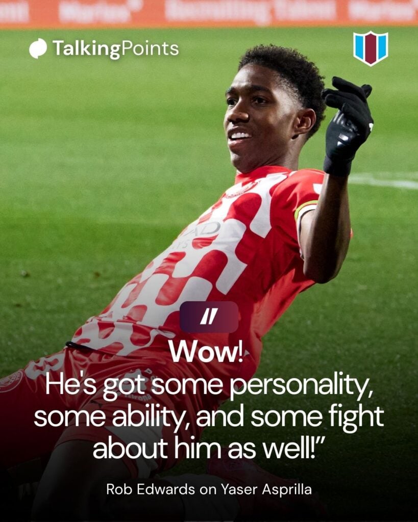 Yaser Asprilla of Girona FC celebrates after scoring his team's second goal during the LaLiga match between Girona FC and UD Las Palmas at Montilivi Stadium on February 03, 2025 in Girona, Spain.