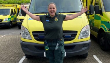 Paramedic Zoe in uniform