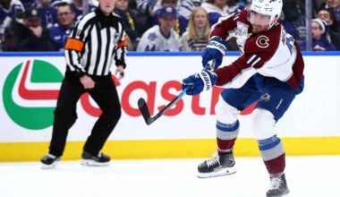 NHL roundup: Brock Nelson scores hat trick in Avs defeat Maple Leafs
