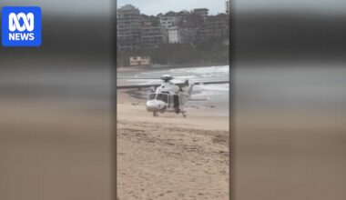 VIDEO: Helicopter at North Steyne Beach after shark attack - Australian Broadcasting Corporation