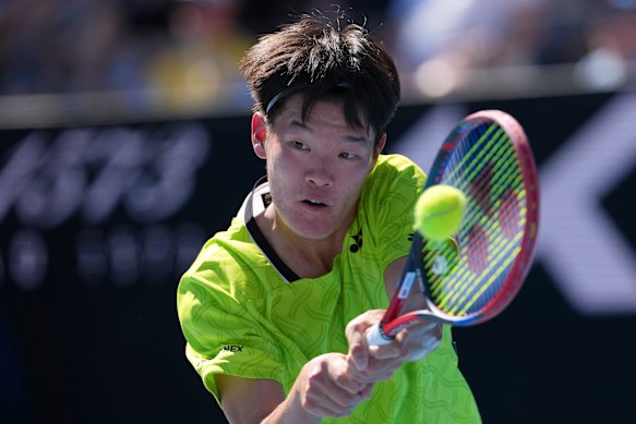 Michael Zheng was a first-round winner at this year’s Australian Open.
