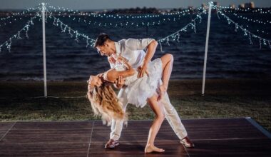 Wedding of the week: Loved-up acrobats put on QUITE the performance