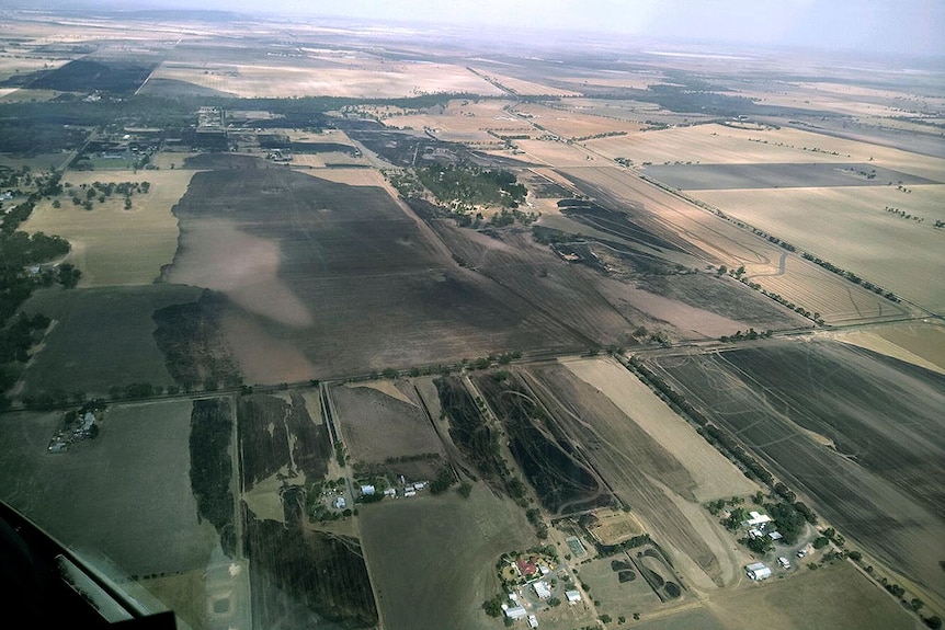 aerial photos of natimuk from the air observed a day after the blaze 