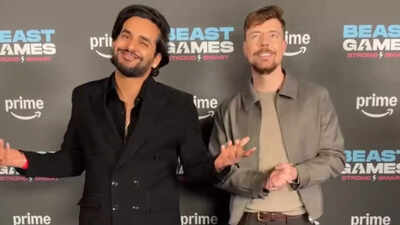 'Bigg Boss OTT 2' fame Abhishek Malhan attends MrBeast’s Beast Games Season 2 screening in LA - Watch