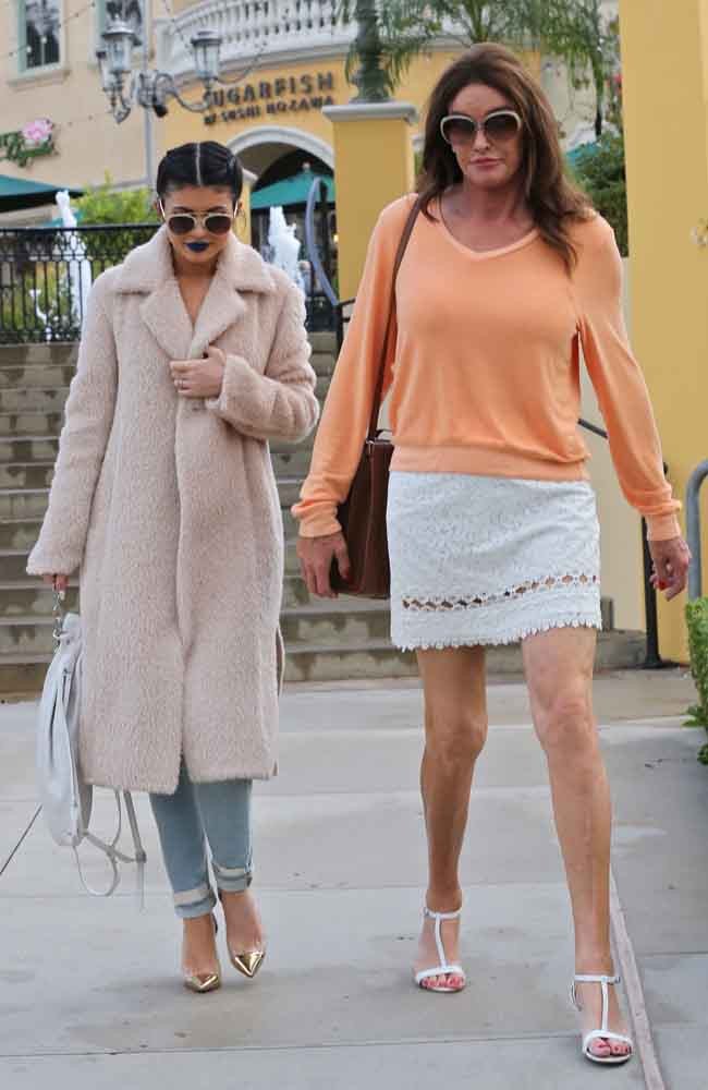 Kylie and Caitlyn Jenner.