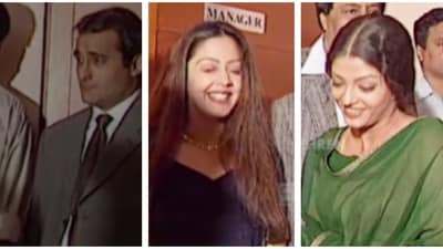 Akshaye Khanna, Jyothika and Aishwarya Rai at the premiere of Doli Saja Ke Rakhna (2998).