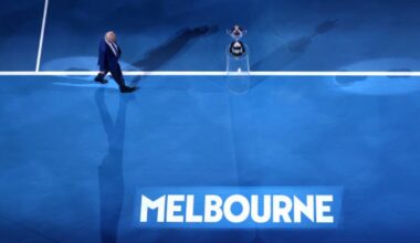 Love between tennis players at Australian Open 2026. Photo: gettyimages