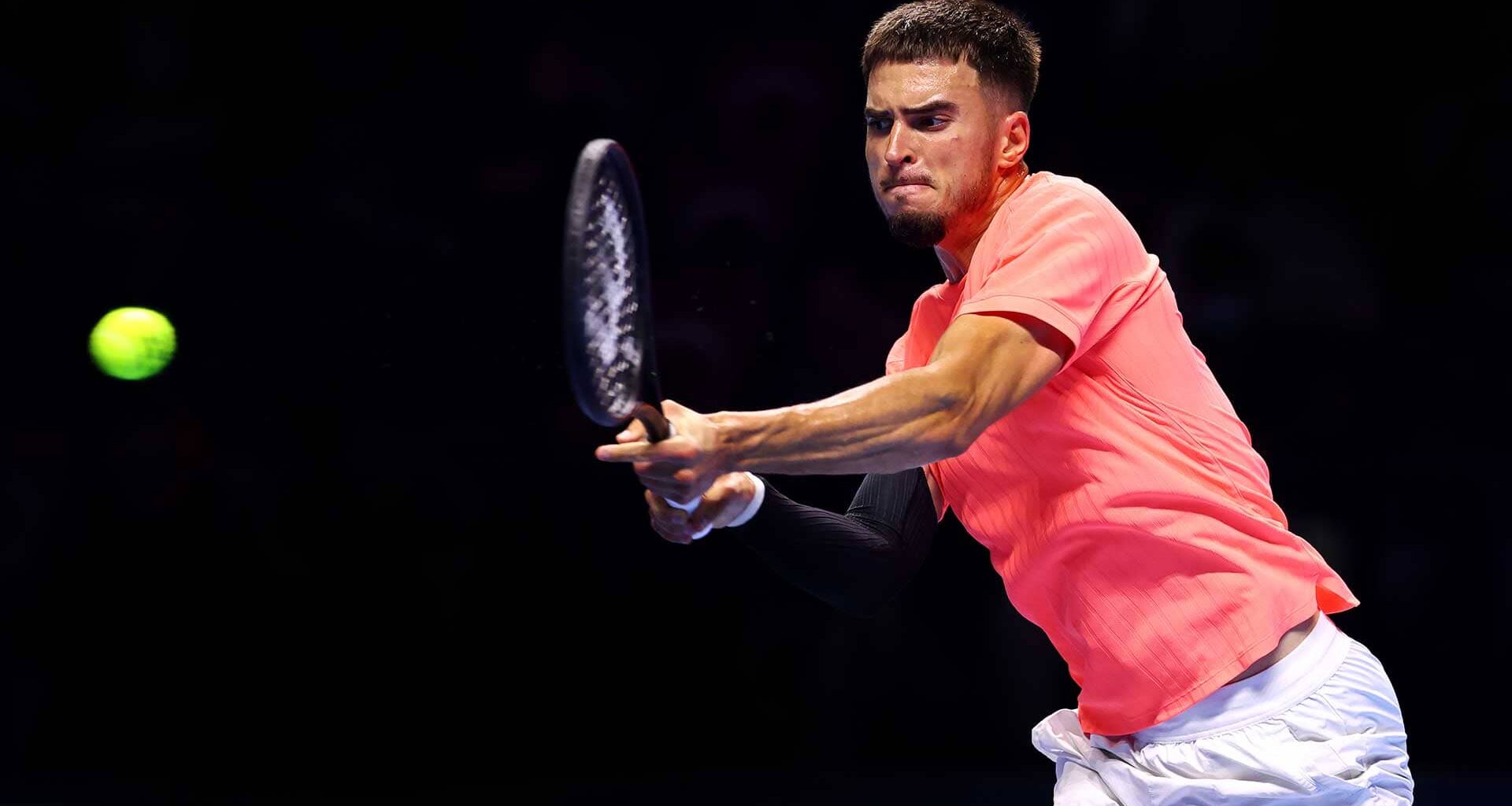 Dino Prizmic competed at the Next Gen ATP Finals in Jeddah last month (file photo).
