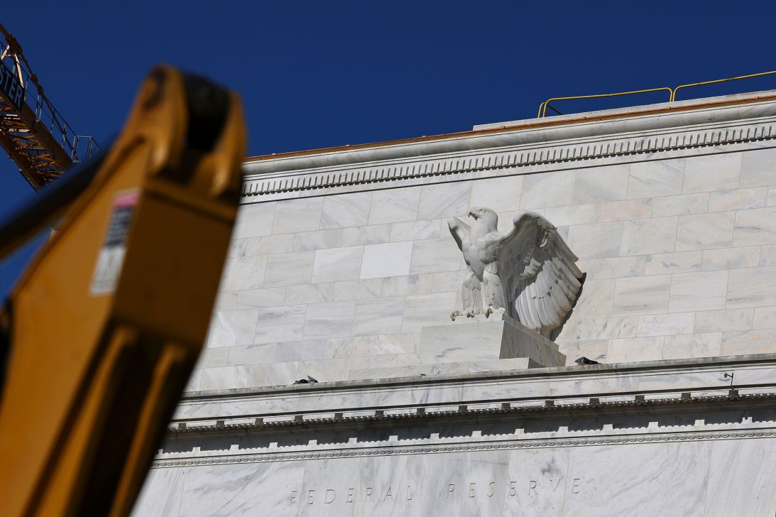 An exterior view of the Marriner S. Eccles Federal Reserve building on November 29, 2025, in Washington, DC.