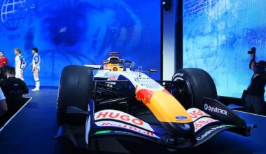 Liam Lawson on his new car