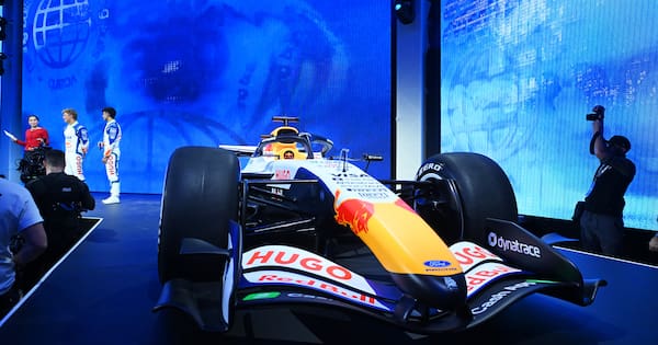 Liam Lawson on his new car