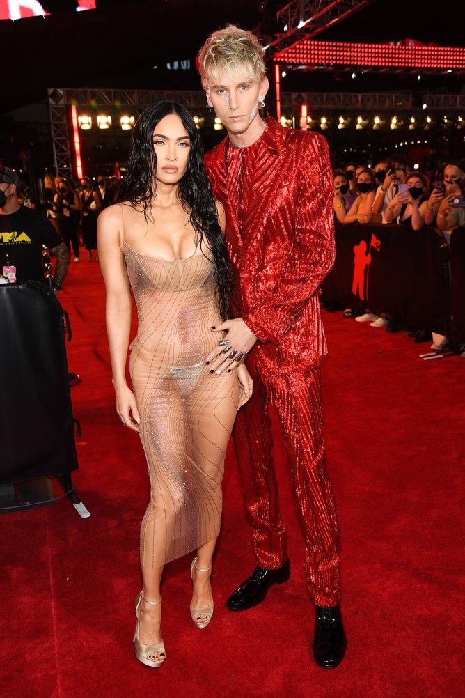Megan Fox and Machine Gun Kelly at the 2021 MTV Video Music Awards.