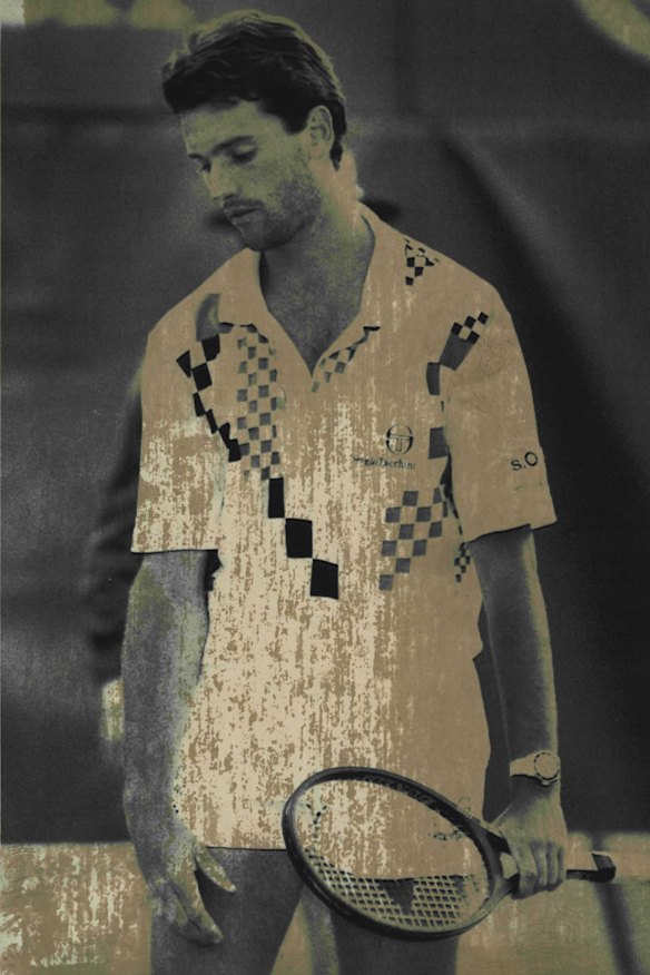 A dejected Omar Camporese in 1991.