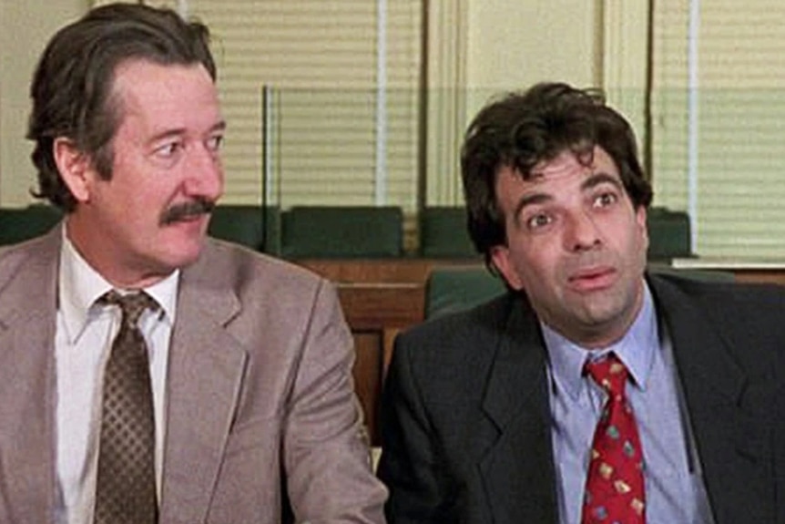 Cinema characters Darryl Kerrigan and Dennis Denuto in The Castle.