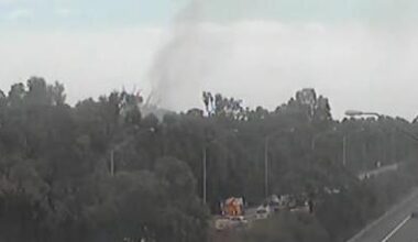 Roe Highway: Traffic begins to flow after blaze next to major motorway put out