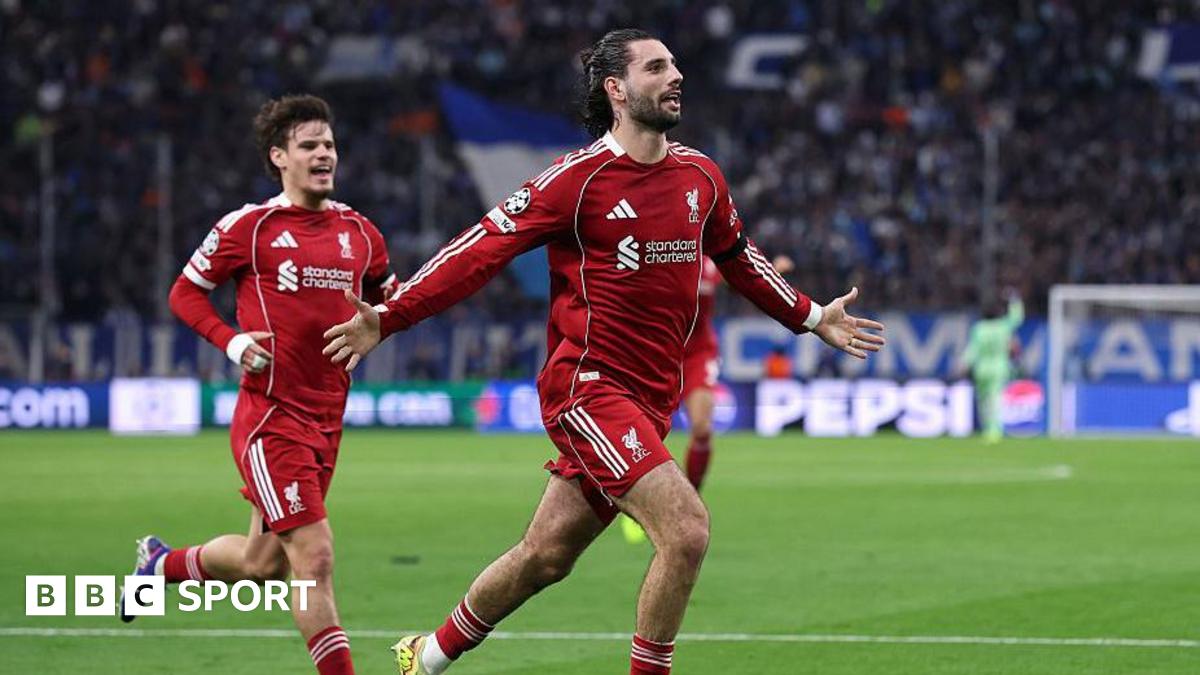 Marseille 0-3 Liverpool: Dominik Szoboszlai and Cody Gakpo score in win
