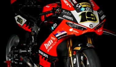 Alvaro Bautista's Barni Ducati in the team's 2026 season launch video. Credit: Instagram/Barni Spark Racing.