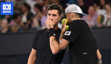 Nick Kyrgios and Thanasi Kokkinakis's Brisbane International campaign ends in loss to French duo