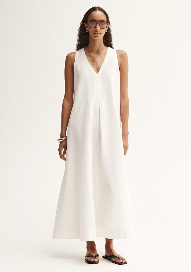 Elka Collective Mallory Maxi Dress White, $299