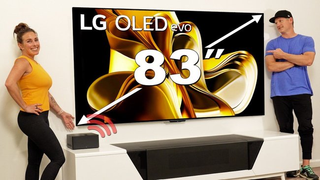 Turn your living room into a home cinema with LG OLED screens and matching sound bars.