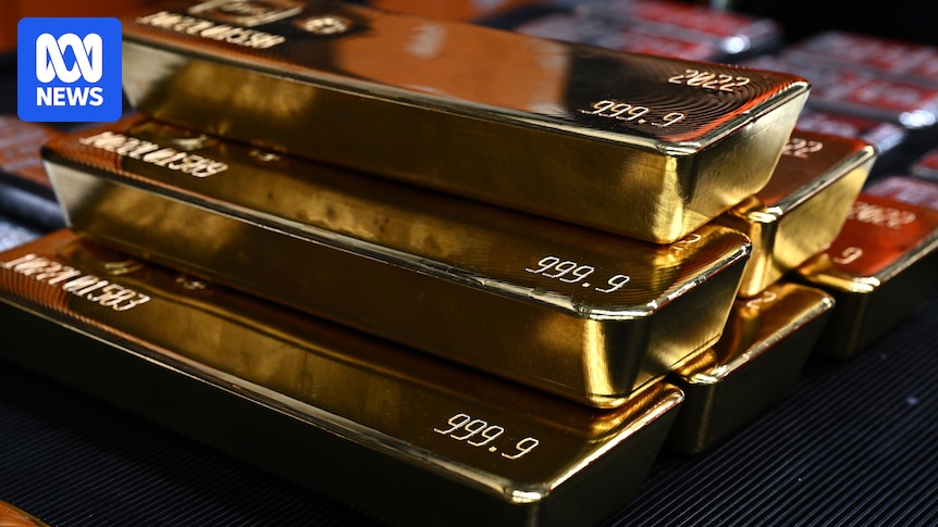 Gold's record run rolls on with prices surging past $US5,000 as investors seek safety