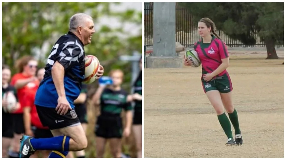 Rugby players Steve Best, left, and Sam Pomroy hope a showcase of the sport on Saturday in Corner Brook can increase local interest.