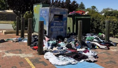Fed-up residents demand action as disgusting pictures of overflowing Vinnies charity bin emerge